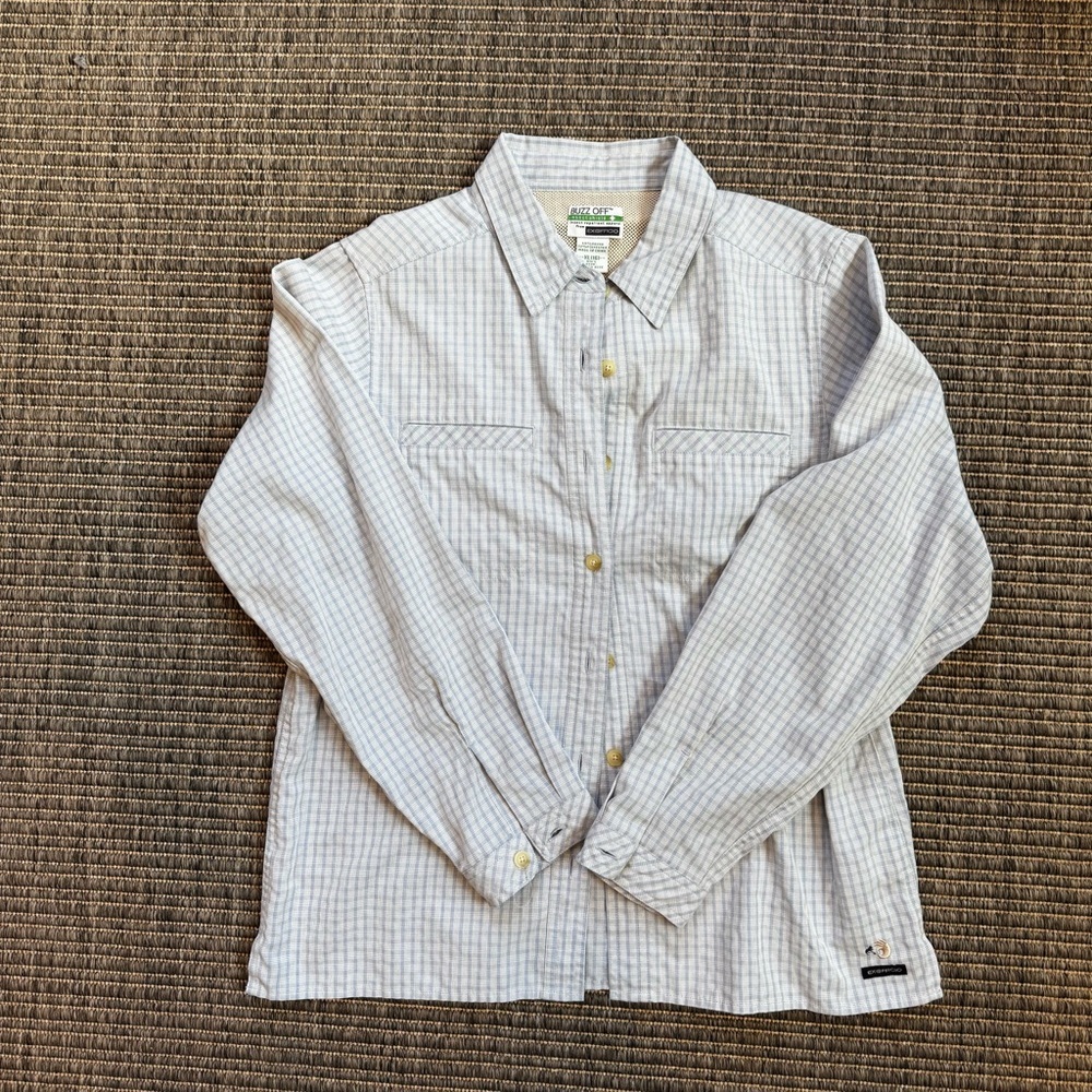 ExOfficio Kids Button Down Insect Shield Shirt - White Plaid